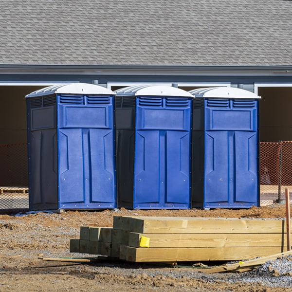 how can i report damages or issues with the porta potties during my rental period in Portage ME